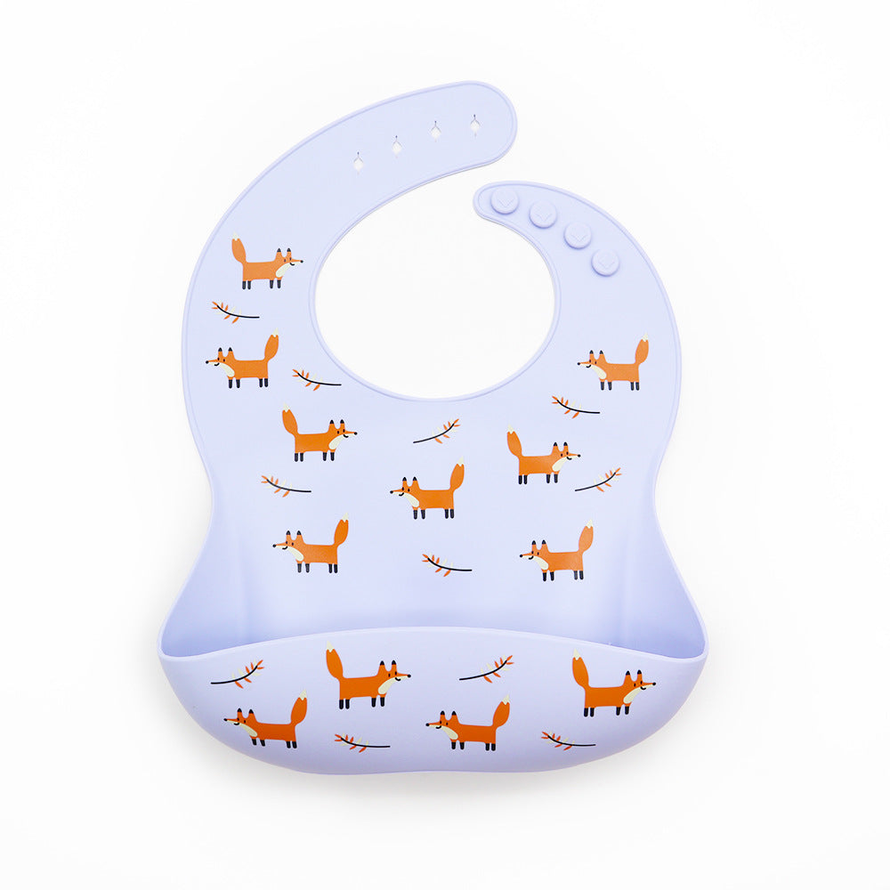 Baby Disposable Waterproof Silicone Bib Bib Rice Pocket Saliva Pocket