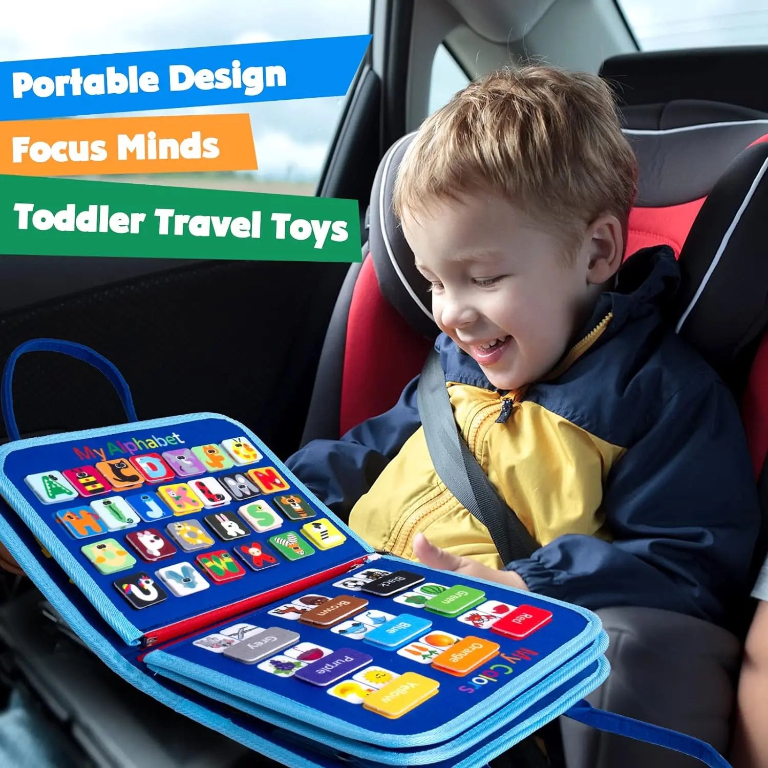 Busy Board Montessori Toys Preschool Educational Learning Activities Sensory Board Fine Motor Skills Toys Travel Kids Busy Book