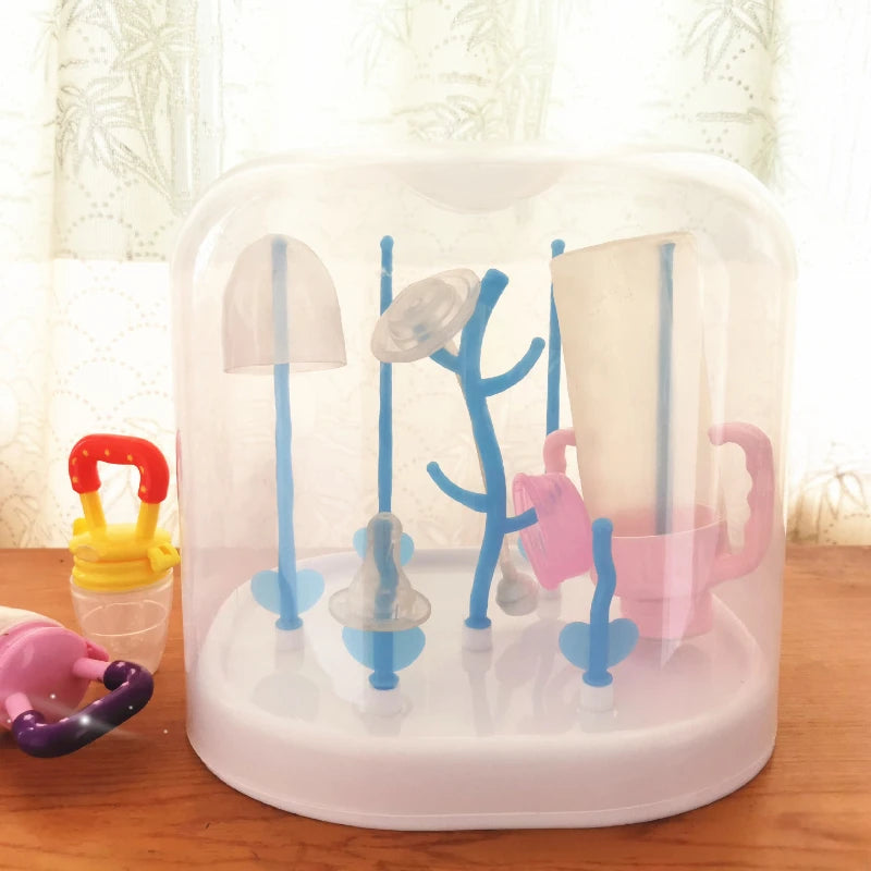 Baby Bottle Drying Rack Feeding Cup Holder Removable Tree Shape Rack Cleaning Pacifiers and Accessories Storage Drying Shelf