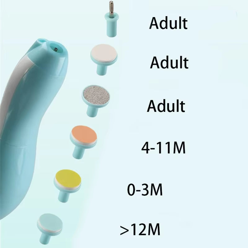Multifunctional Electric Baby Cutter Trimmer Manicure Tool Set Baby Carenail Trimmer Baby Nail File Clippers Toes Fingernail