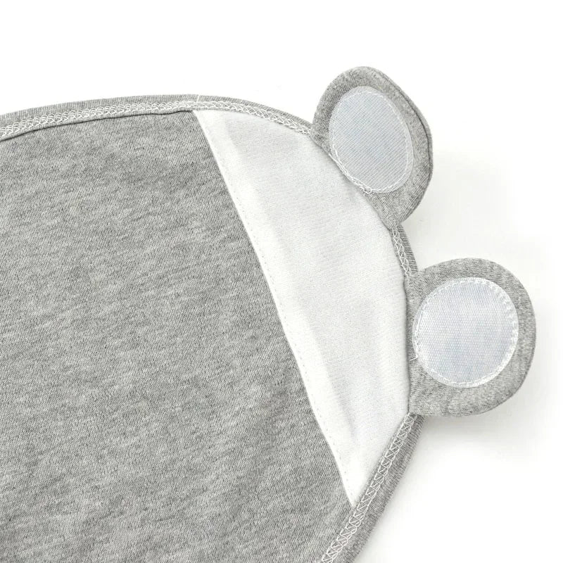 100% Organic Cotton Baby Swaddle Blanket Wrap Hat Set for Infant Adjustable Newborn Swaddle Baby Swaddle for 0-3 Month