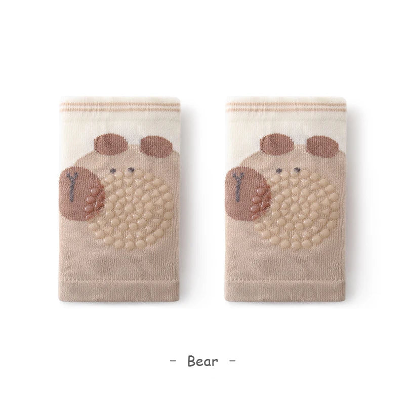Summer New Baby Knee Pads Cartoon Mesh Breathable Toddler Anti-Fall Kids Knee Pads Children Crawling Non-Slip Knee Pads