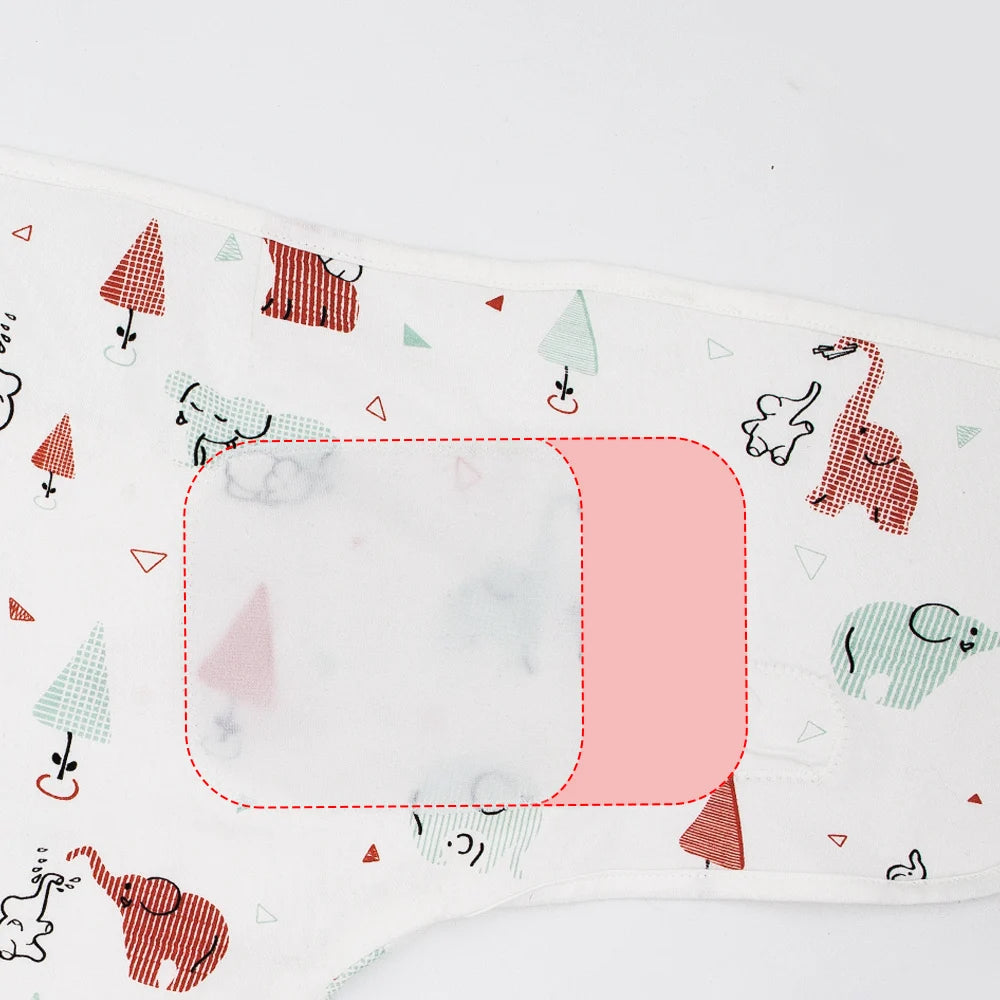 Sleeping Bag for Baby 100%Cotton Soft Adjustable Infant Wrap Summer Thin Sleepwear Elephant Print Diaper Baby Swaddling Blanket