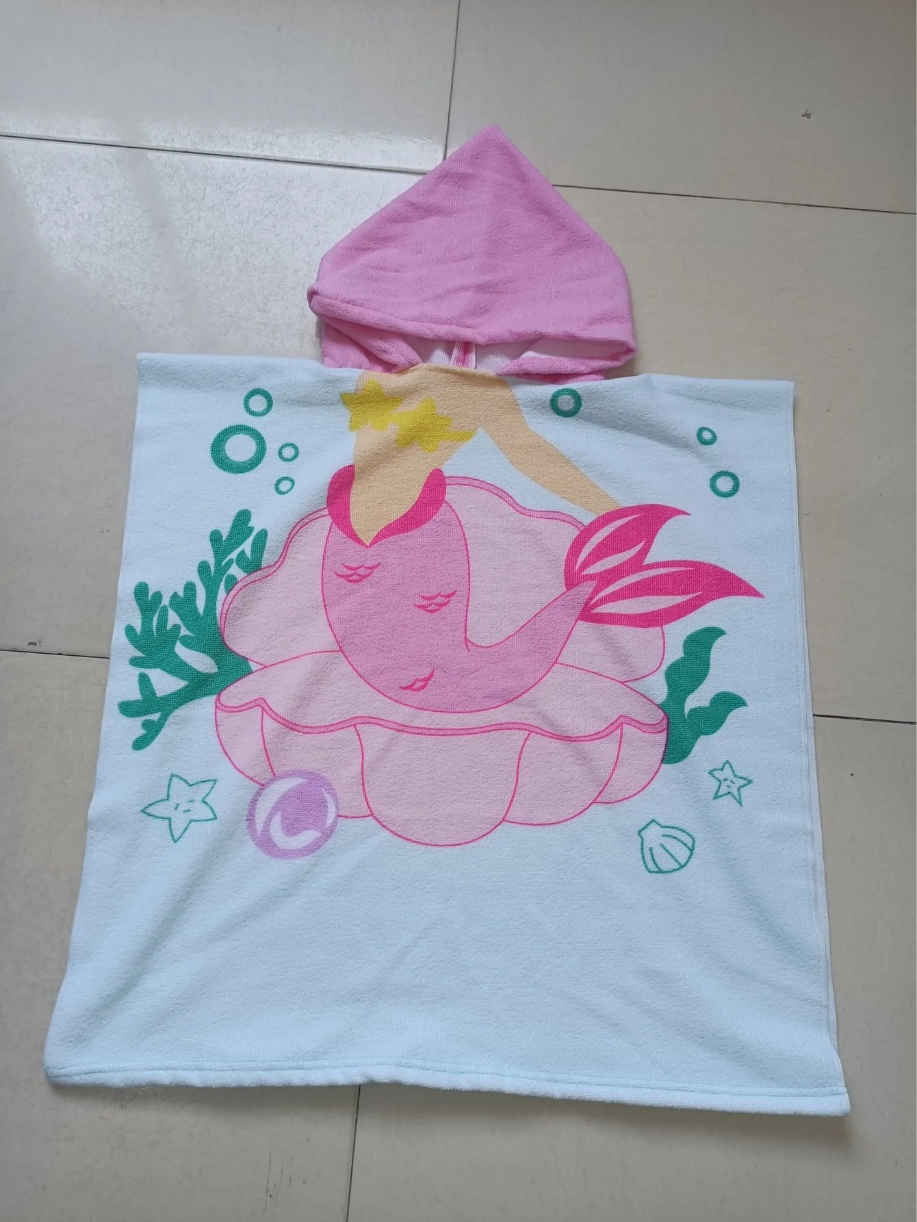 Girl Bathrobe Newborn Towel for Kids Dress up Kids Poncho Cape Kids Unicorn Pattern Beach Towel Poncho Hooded Baby