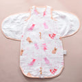 Baby Sleeping Bag Wearable Blanket Newborn Swaddle Wrap Sack Gauze Bamboo Cotton Spring 1Tog Sleep Bag Changing Diaper 0-24M
