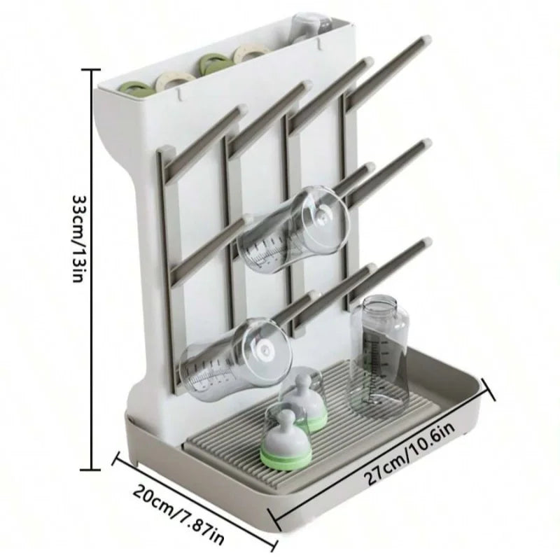 Baby Bottle Drain Rack Drying Rack Baby Bottle Drying and Draining Stand Baby Bottle Box Storage Box Storage Rack