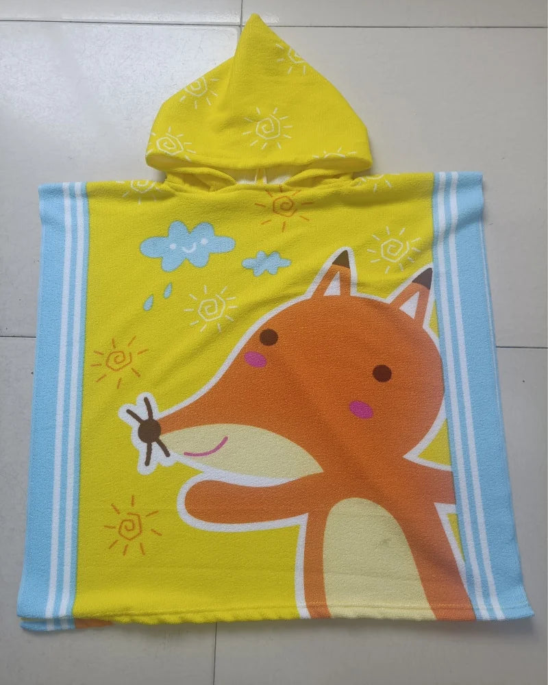 Girl Bathrobe Newborn Towel for Kids Dress up Kids Poncho Cape Kids Unicorn Pattern Beach Towel Poncho Hooded Baby