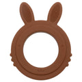 New Design Baby Rabbit Baby Toy Food Grade Safe Silicone Toothbrush Teether Toy Teething Set for Newborn Gift