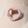 Food Grade Silicone Heart Teether New Baby Teething Toy Silicone Teether for Infant Relief Comfortable Chew Toy