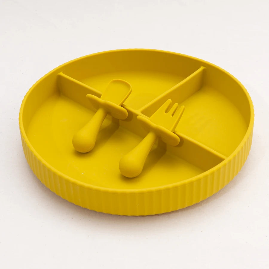 2Pcs/Set BPA Free Silicone Mini Fork Spoon Baby Learning Feeding Solid Food Children'S Tableware Training Utensils for Newborn