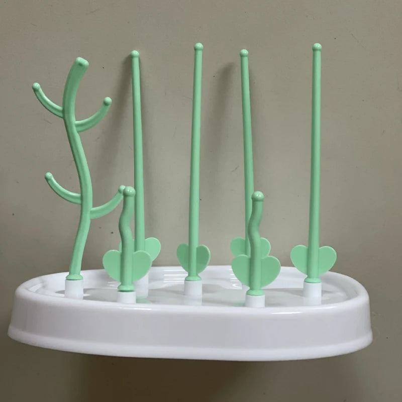 Baby Bottle Drying Rack Feeding Cup Holder Removable Tree Shape Rack Cleaning Pacifiers and Accessories Storage Drying Shelf