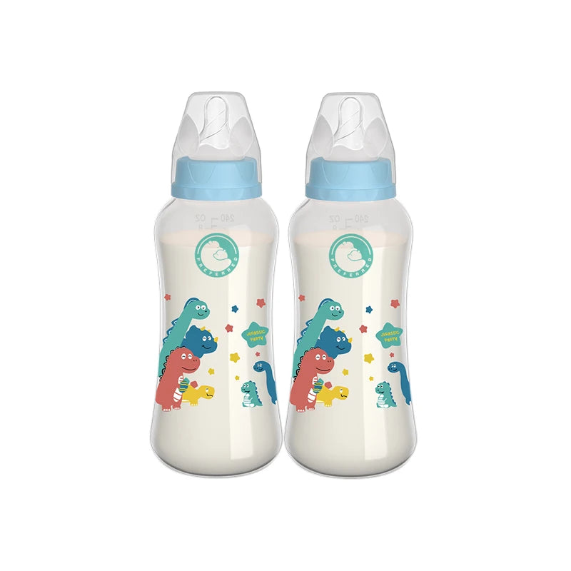 MAMIJOY 2PCS 150/240ML Baby Bottle Anti-Drop Heat-Resistant Milk Bottle Newborn Bottle Newborn Feeding Supplies BPAFREE BB01/02