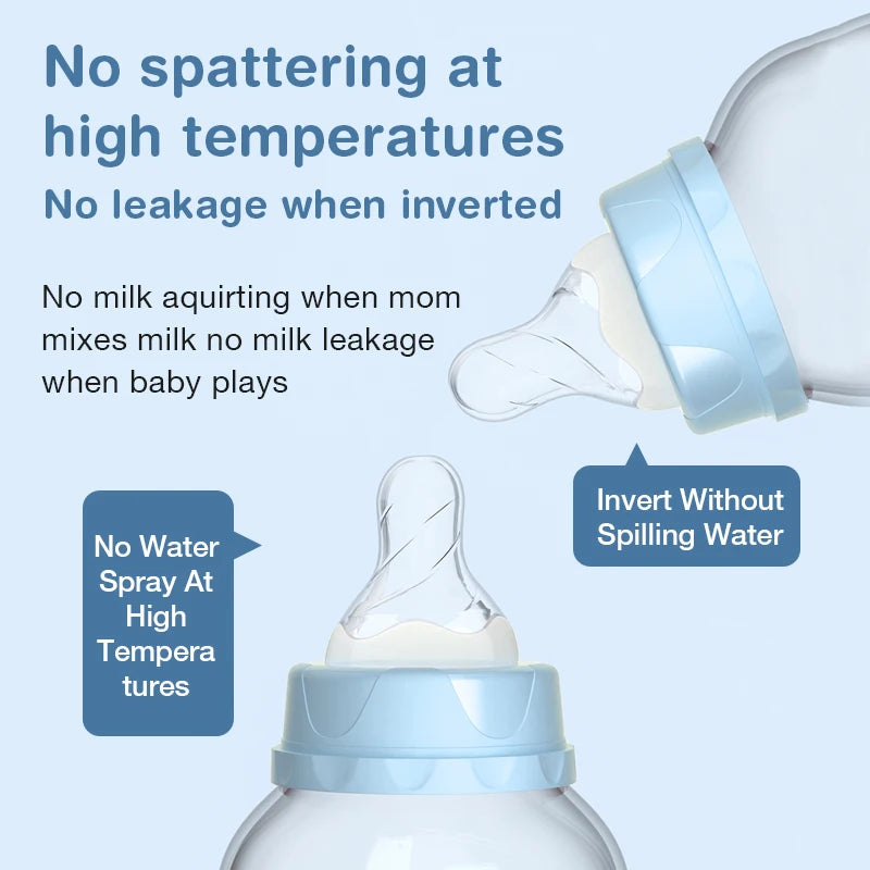 MAMIJOY 2PCS 150/240ML Baby Bottle Anti-Drop Heat-Resistant Milk Bottle Newborn Bottle Newborn Feeding Supplies BPAFREE BB01/02