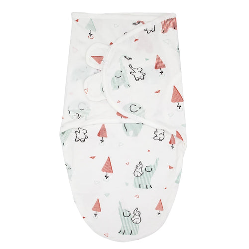Sleeping Bag for Baby 100%Cotton Soft Adjustable Infant Wrap Summer Thin Sleepwear Elephant Print Diaper Baby Swaddling Blanket