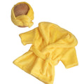 Newborn Photography Props Baby Hooded Robe with Belt Bathrobe Bath Towel Cucumber Set Outfit Baby Costume Photo Accessories