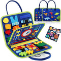 Montessori Toys Busy Board Toddler Sensory Activity Developing Board for Motor Skills， Educational Travel Activity Toys