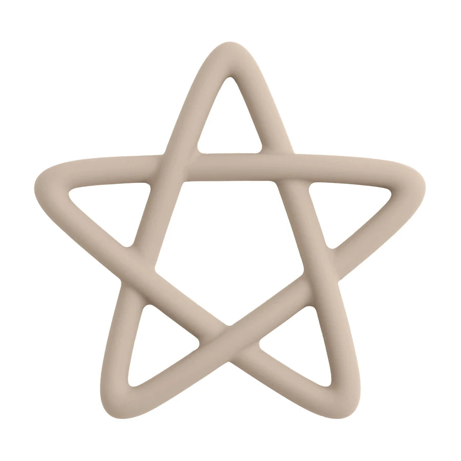 Baby Silicone Teethers Toy Food Grade Newborn Pacifier Molar Chewing Teething Toy Cartoon Star Baby Grip Training Toy