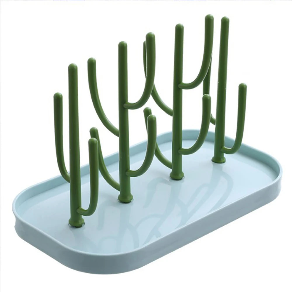 Baby Essentials Bottle Drying Rack for Kitchen Counter,Detachable Bottle Dryer Holder with Base.For Nipples,Cups,Pump Parts