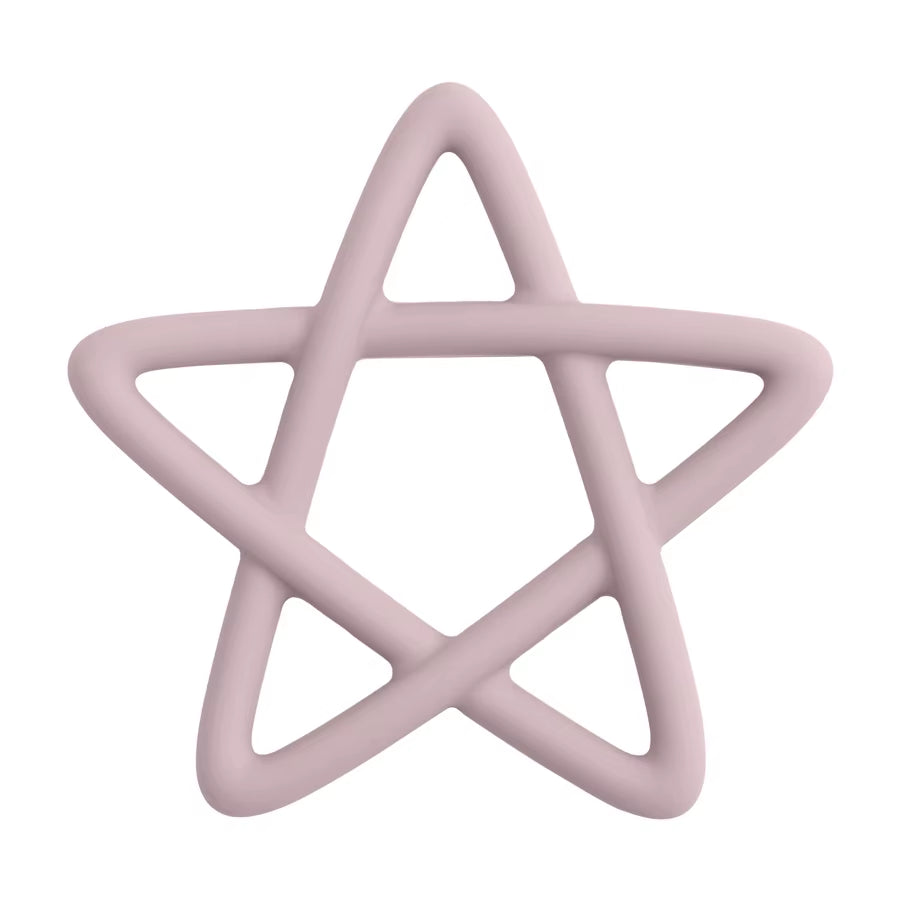 Baby Silicone Teethers Toy Food Grade Newborn Pacifier Molar Chewing Teething Toy Cartoon Star Baby Grip Training Toy