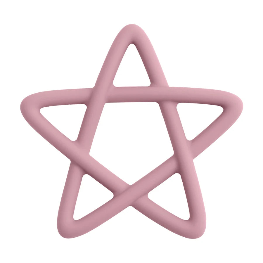 Baby Silicone Teethers Toy Food Grade Newborn Pacifier Molar Chewing Teething Toy Cartoon Star Baby Grip Training Toy