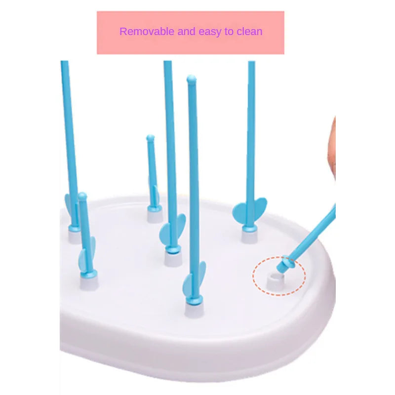 Baby Bottle Drying Rack Feeding Cup Holder Removable Tree Shape Rack Cleaning Pacifiers and Accessories Storage Drying Shelf